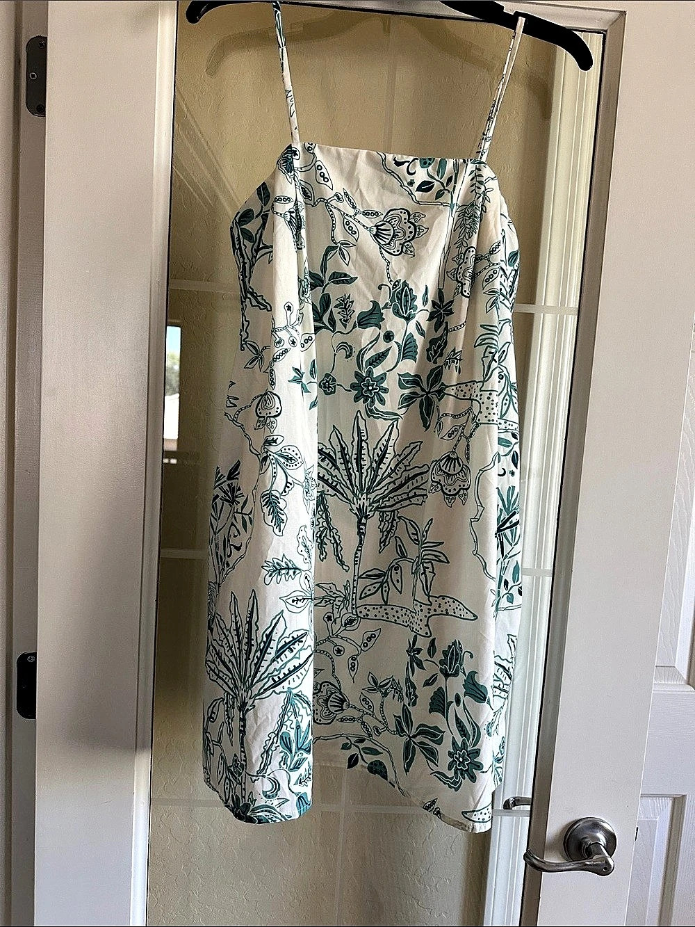 Dee Elly FloralDress White & Green Dress